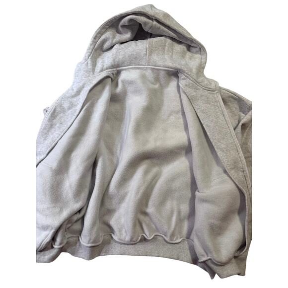 Gray Women's Zip-Up Top - Picture 5 of 7
